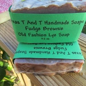Fudge Brownie Old Fashion Lye Soap3.5oz Bars